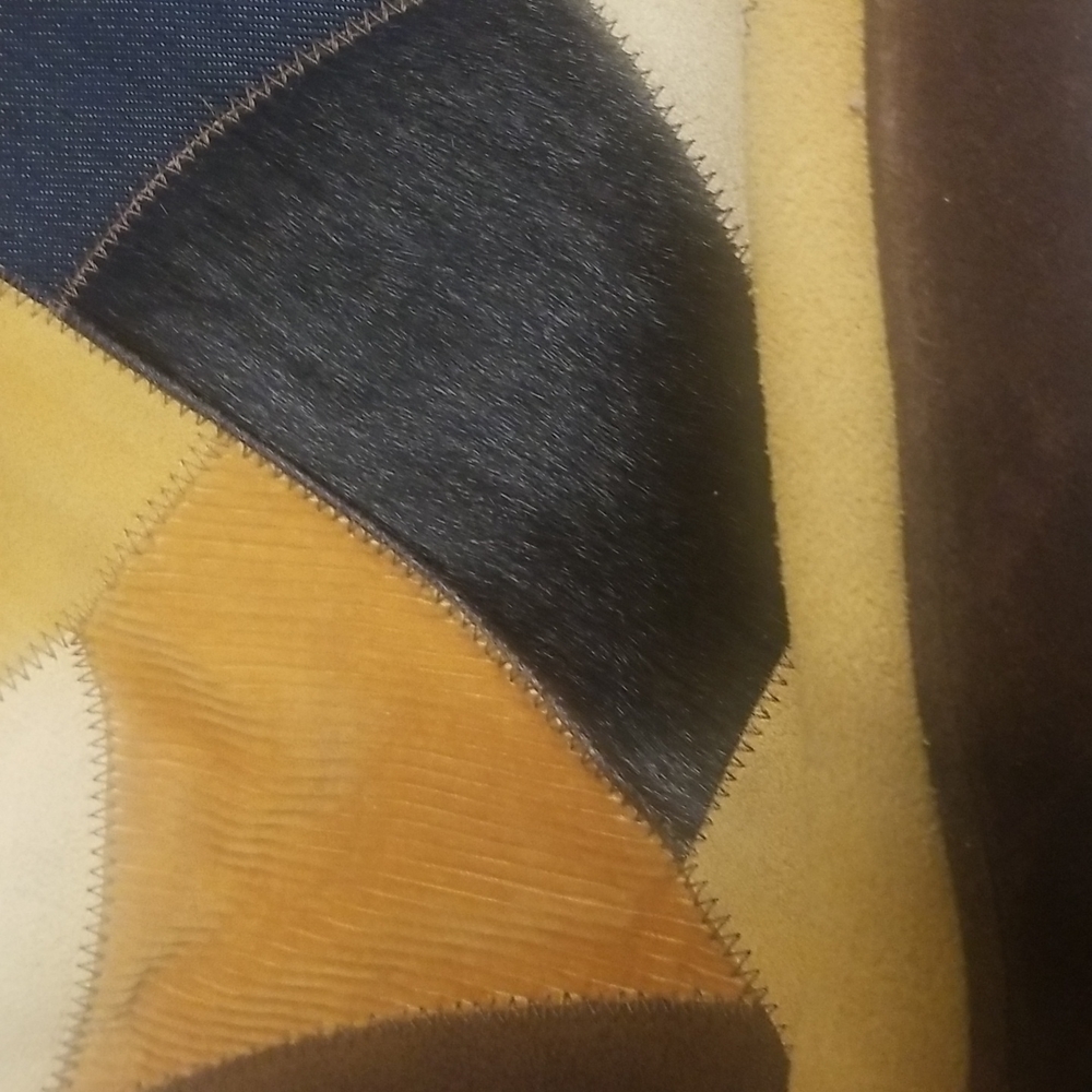 Vintage Valeri Steven's Suede Patchwork Purse - image 3